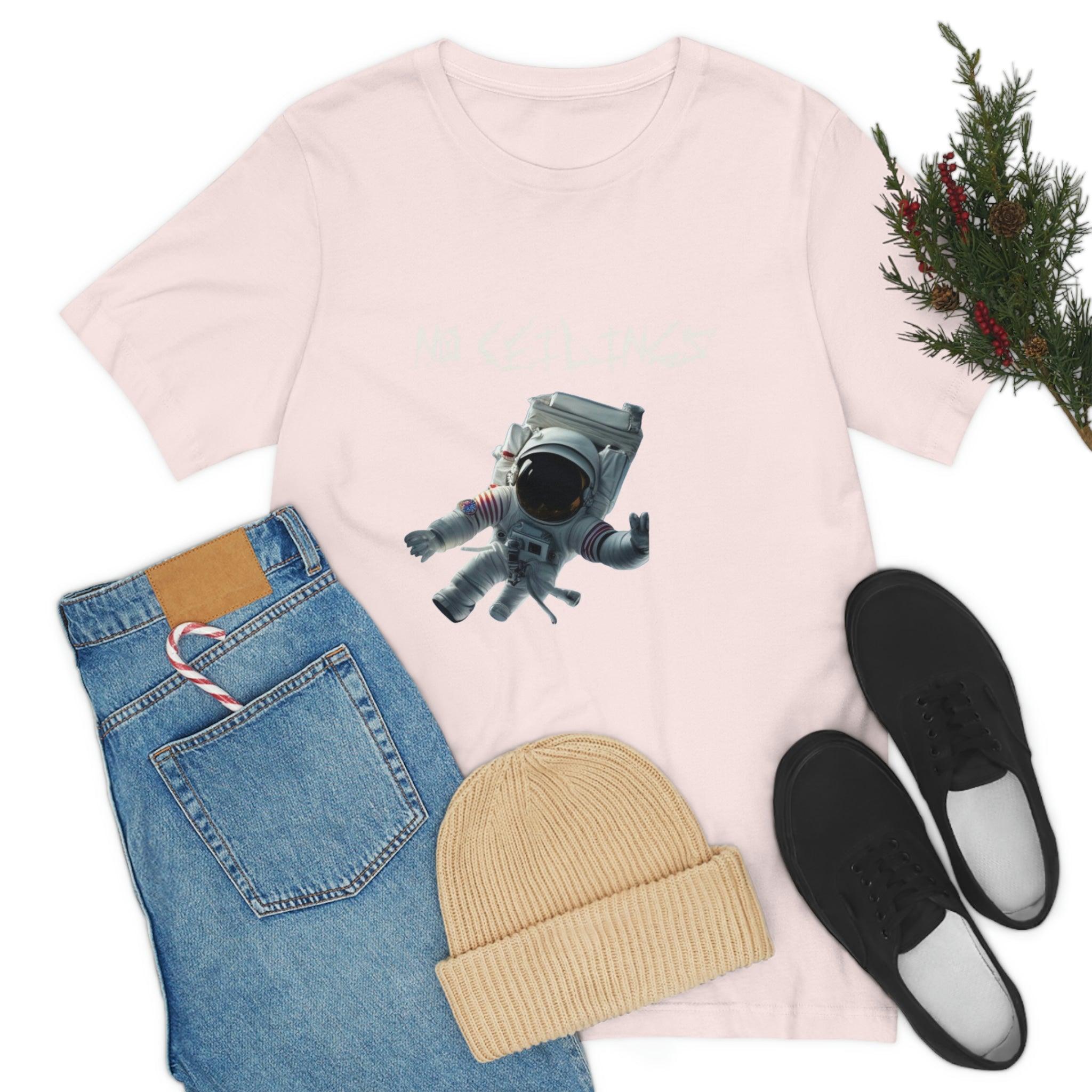 Astronaut Walk Unisex Jersey Short Sleeve Tee - NoCeilingsClothing