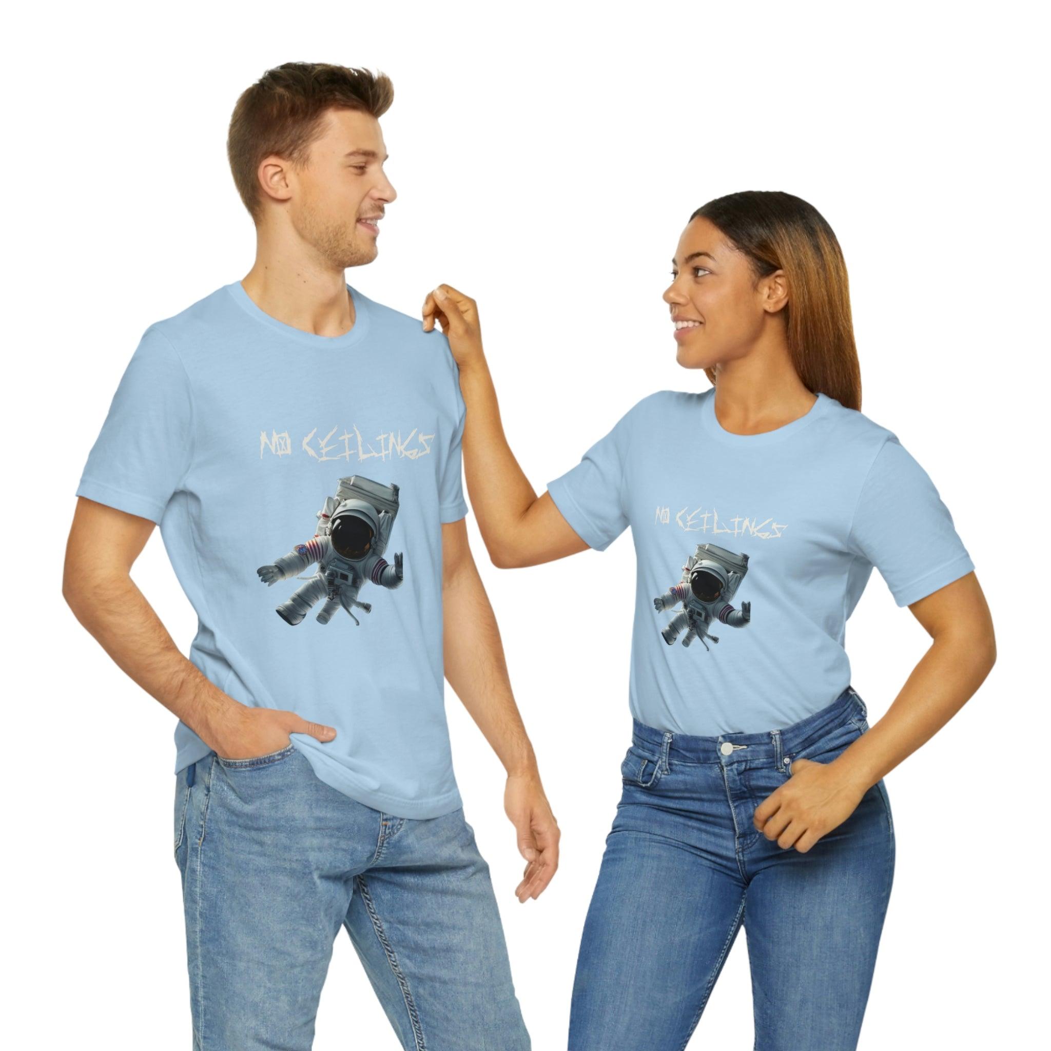 Astronaut Walk Unisex Jersey Short Sleeve Tee - NoCeilingsClothing