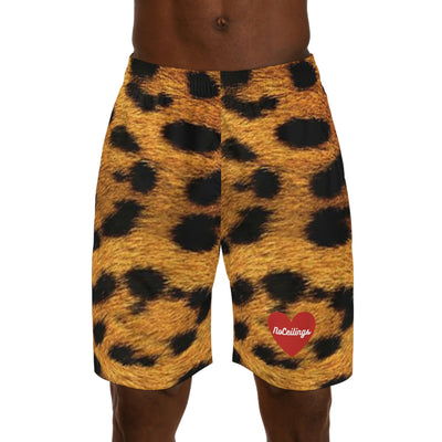 Leopard Men's Jogger Shorts (AOP) - NoCeilingsClothing