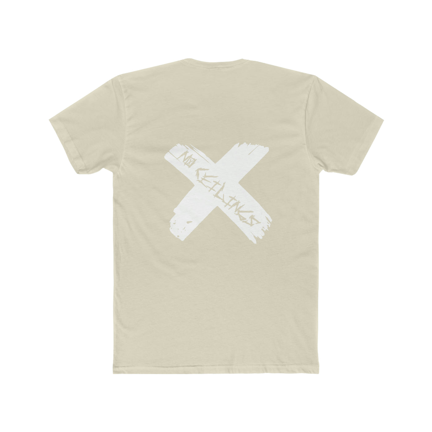Creme Cotton Crew Tee - NoCeilingsClothing