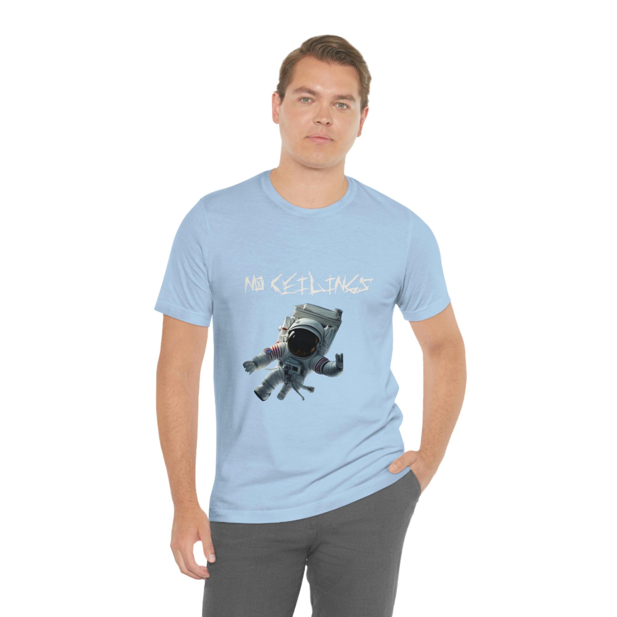 Astronaut Walk Unisex Jersey Short Sleeve Tee - NoCeilingsClothing