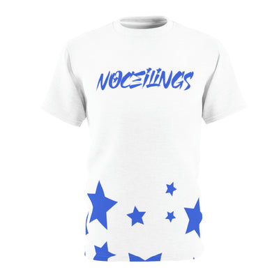 Stars in Blue Unisex AOP Cut & Sew Tee - NoCeilingsClothing