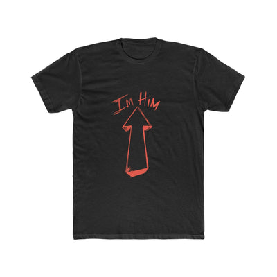 I'm Him shirt in red Men's Cotton Crew Tee - NoCeilingsClothing