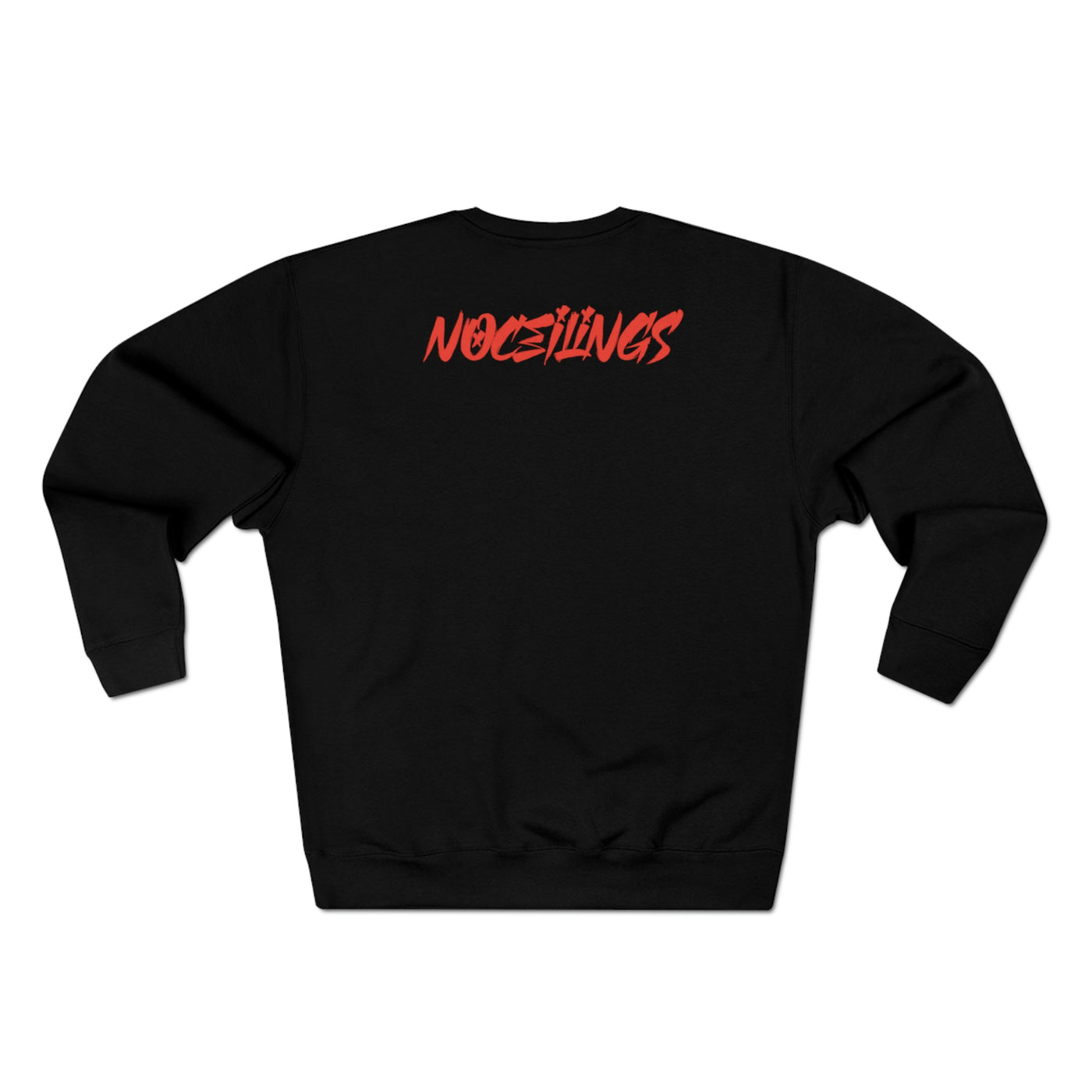 "Til I Die" Blk/Red/Wht Premium Crewneck Sweatshirt - NoCeilingsClothing
