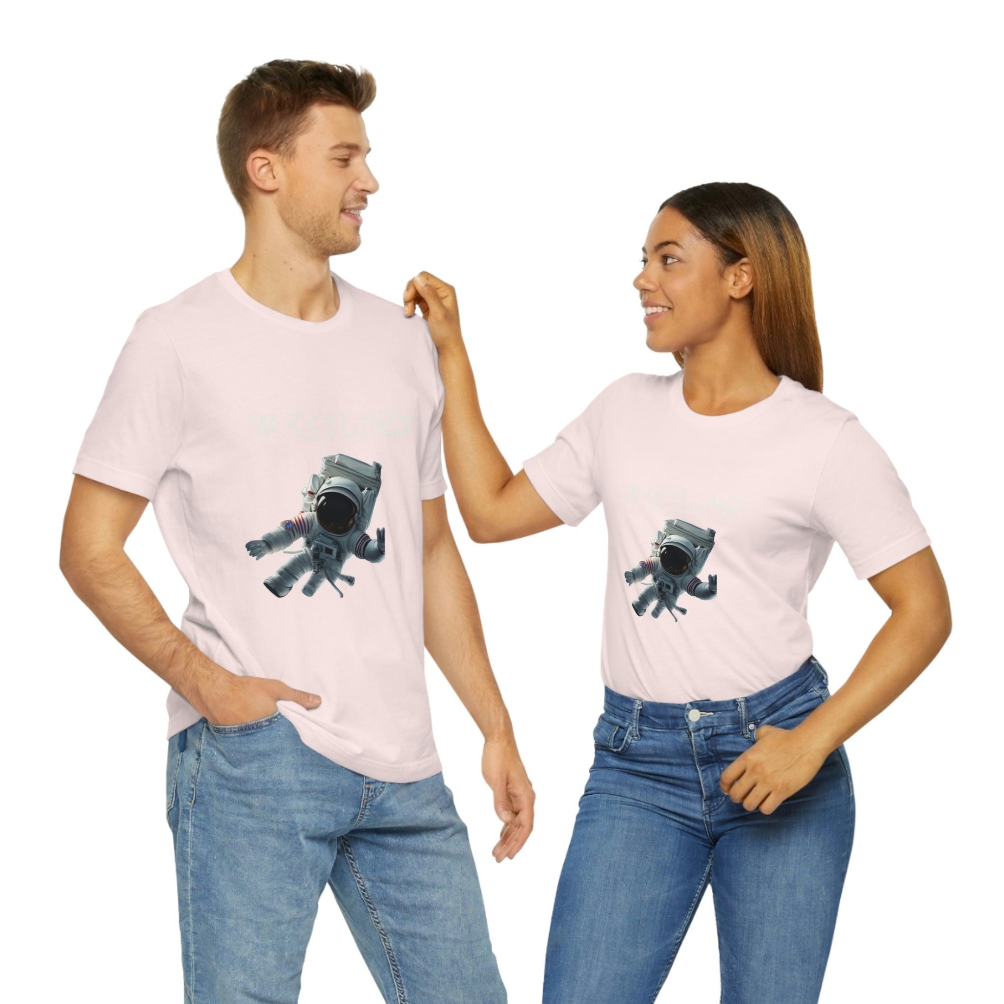 Astronaut Walk Unisex Jersey Short Sleeve Tee - NoCeilingsClothing