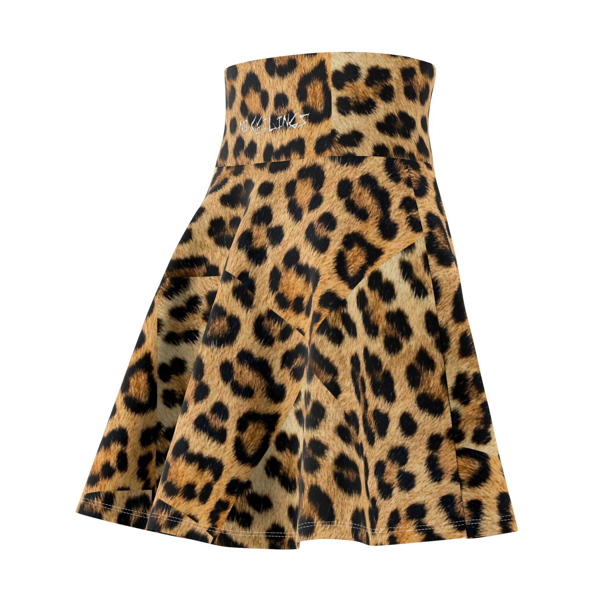 Leopard Noceilings Women's Skater Skirt (AOP) - NoCeilingsClothing