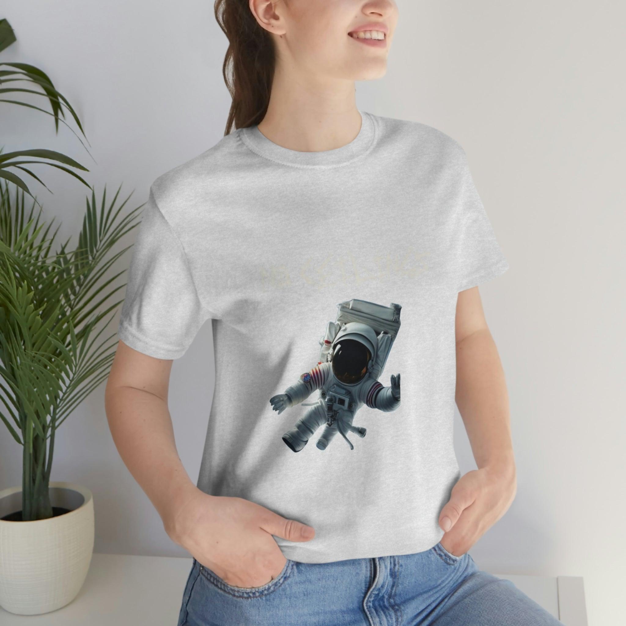 Astronaut Walk Unisex Jersey Short Sleeve Tee - NoCeilingsClothing