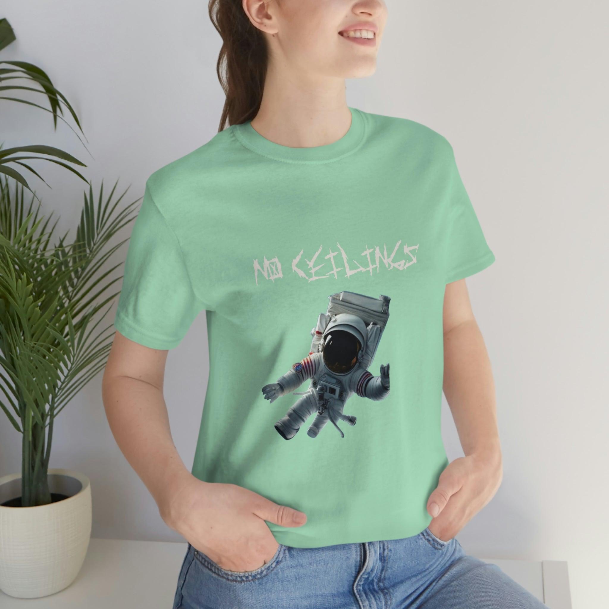 Astronaut Walk Unisex Jersey Short Sleeve Tee - NoCeilingsClothing