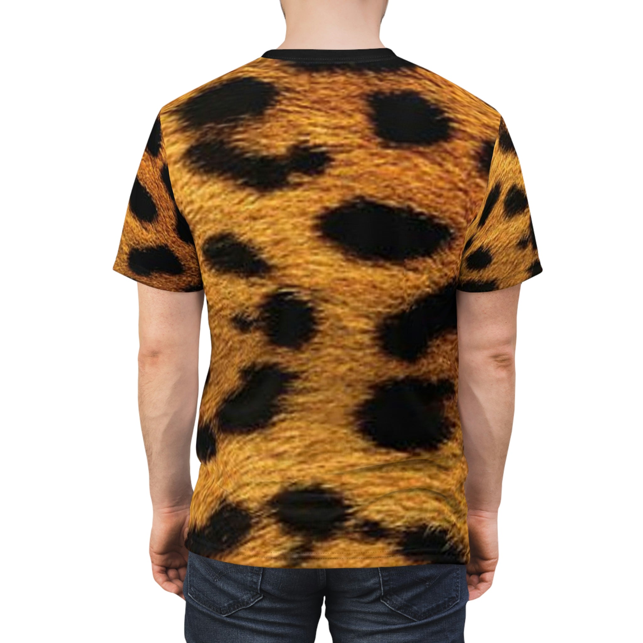 Leopard Print Shirt Unisex AOP Cut & Sew Tee - NoCeilingsClothing