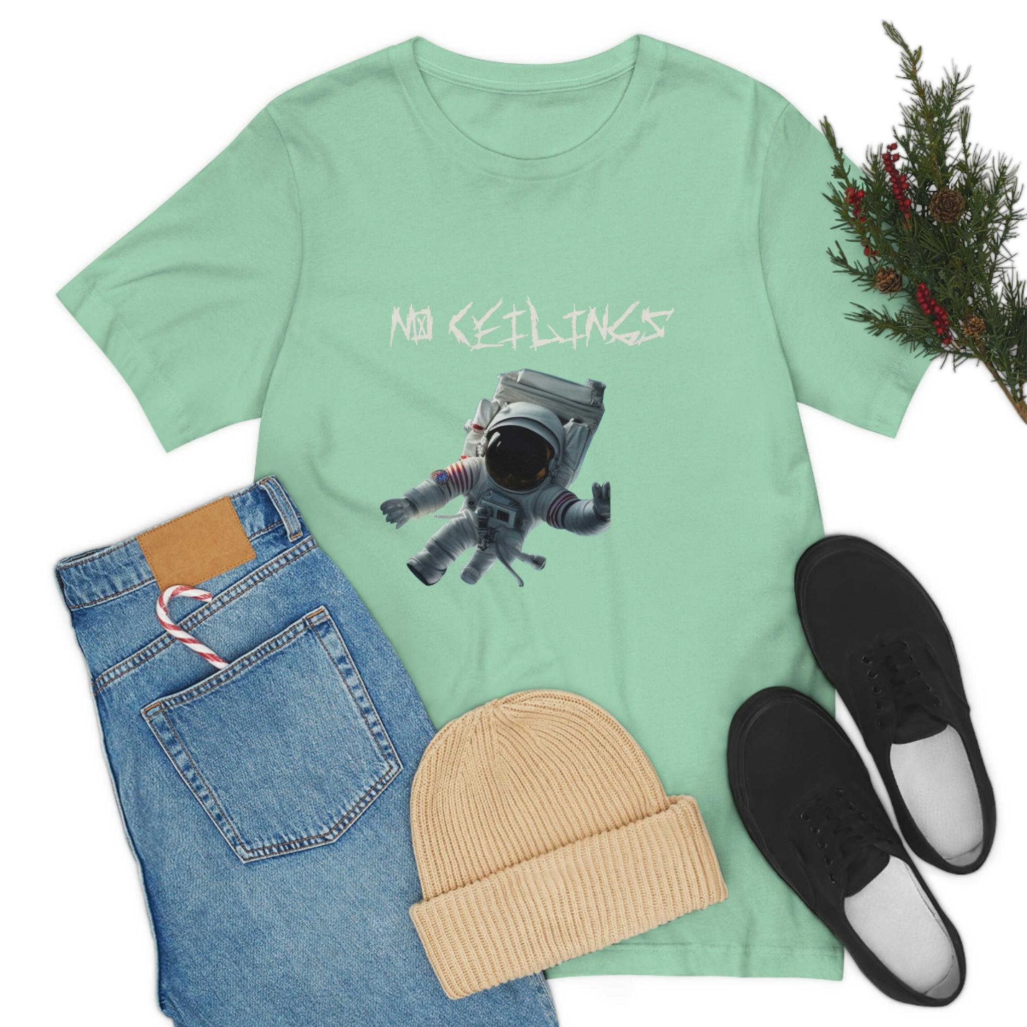 Astronaut Walk Unisex Jersey Short Sleeve Tee - NoCeilingsClothing