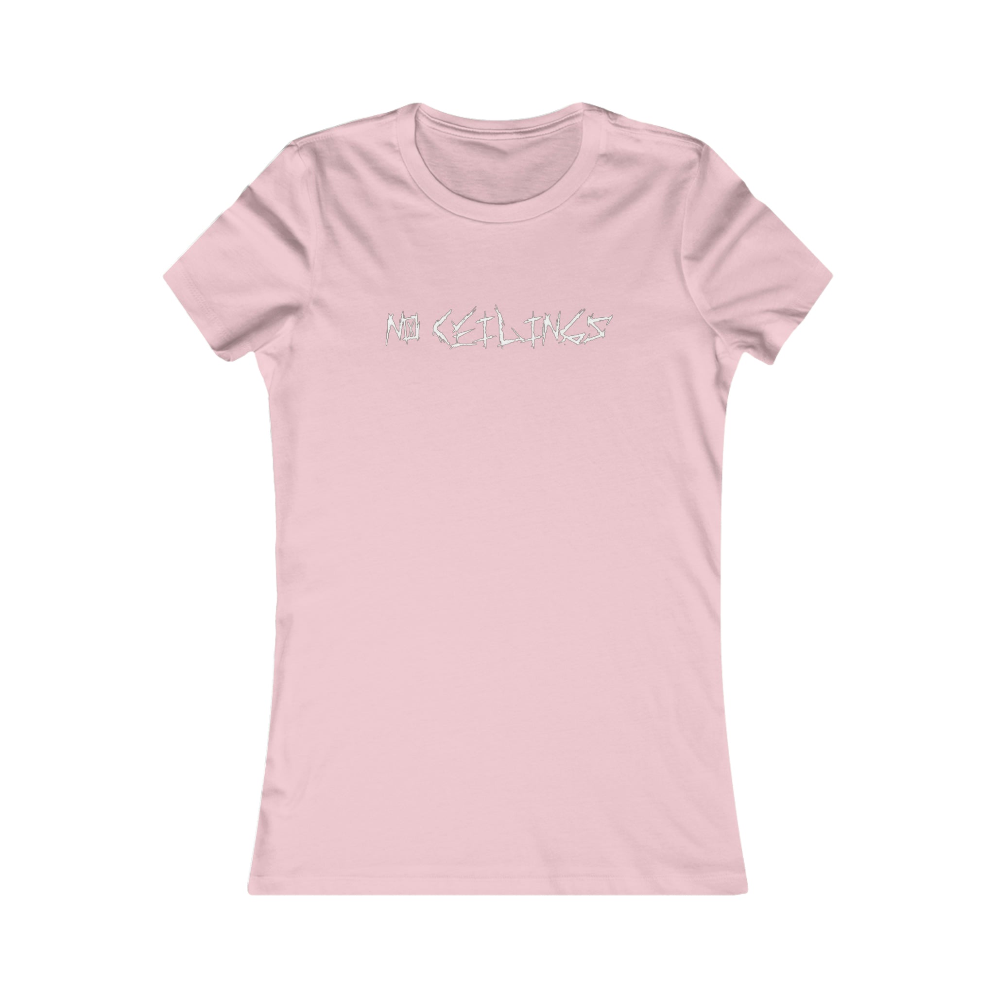 Pink/Wht Women's Favorite Tee - NoCeilingsClothing