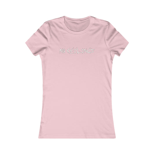 Pink/Wht Women's Favorite Tee - NoCeilingsClothing