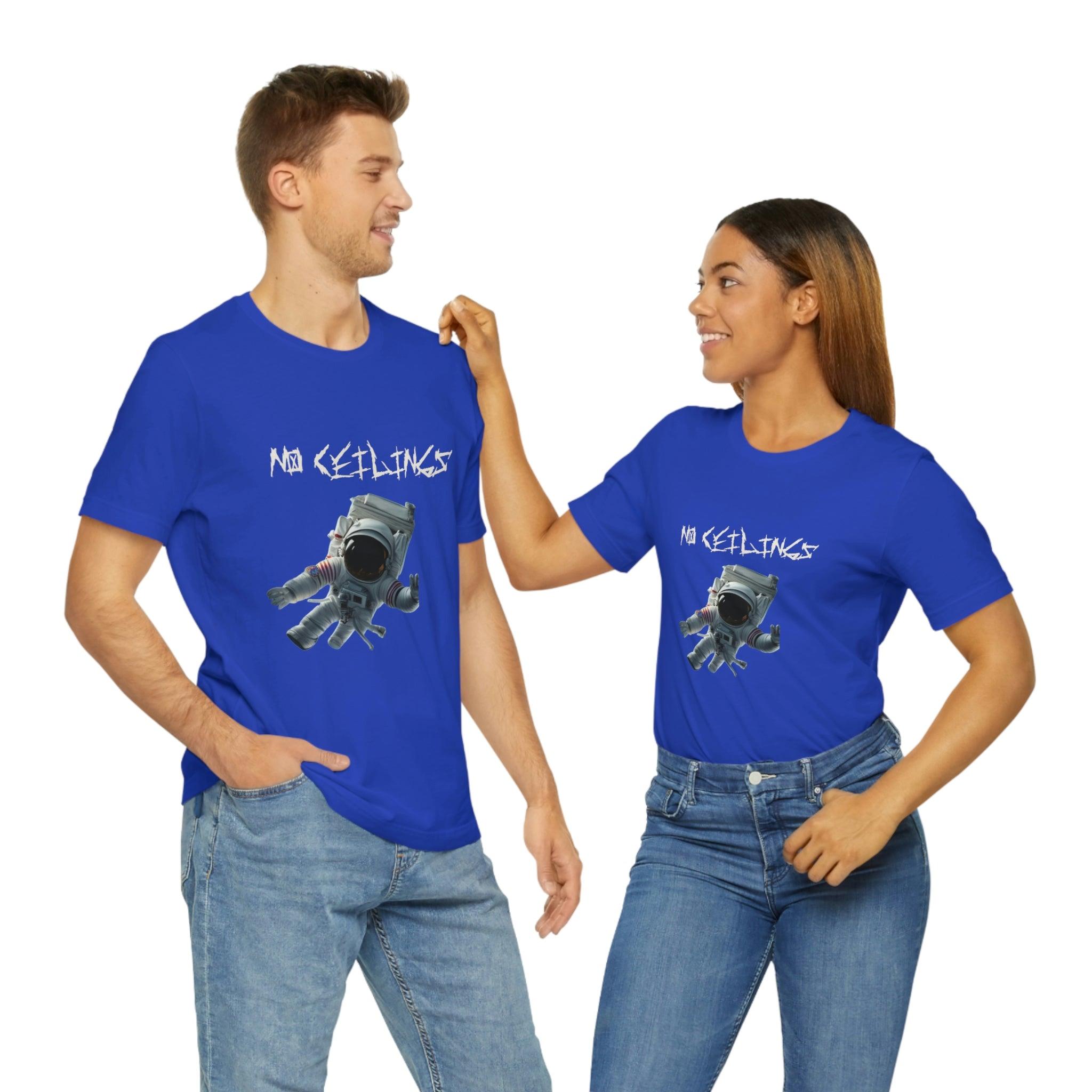 Astronaut Walk Unisex Jersey Short Sleeve Tee - NoCeilingsClothing