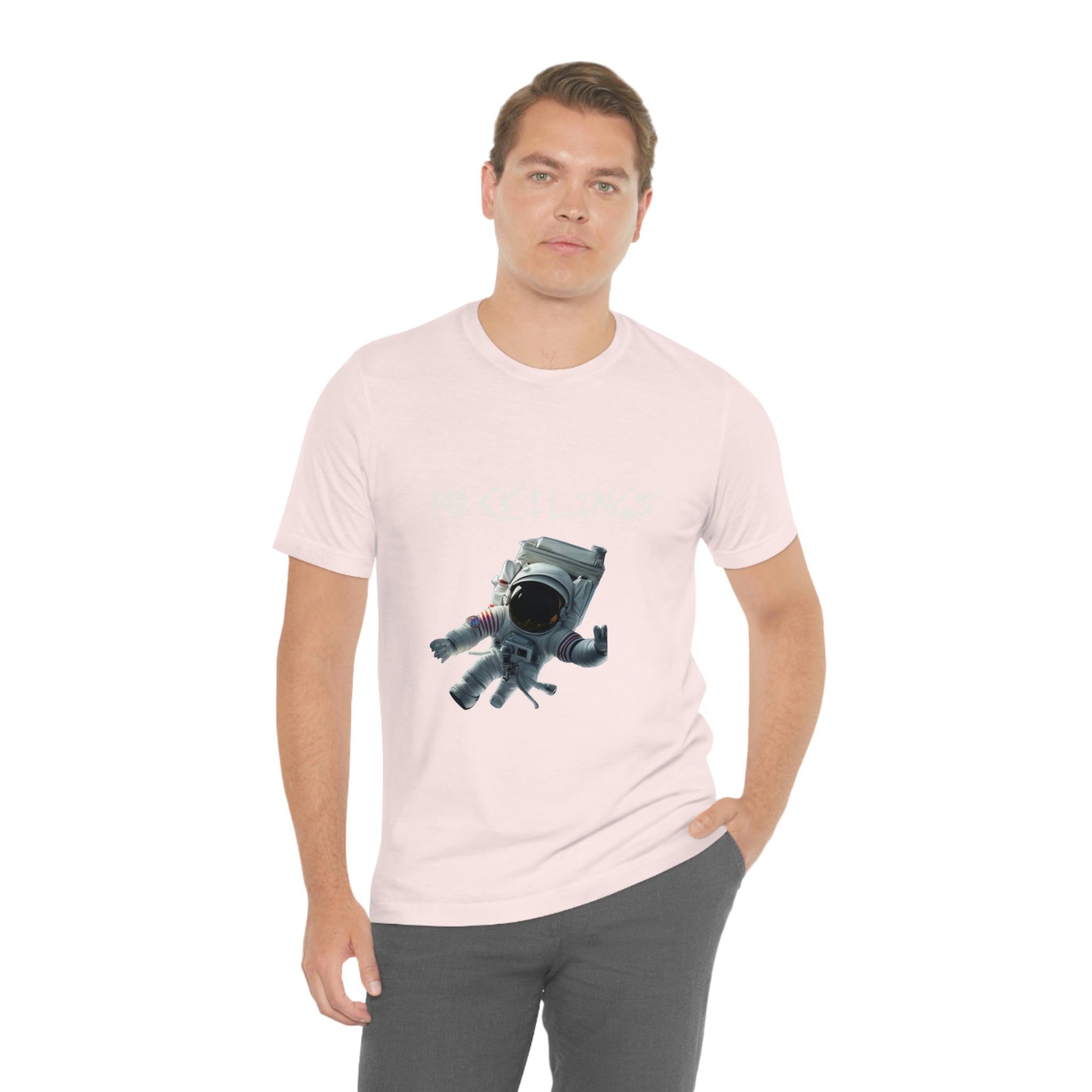 Astronaut Walk Unisex Jersey Short Sleeve Tee - NoCeilingsClothing