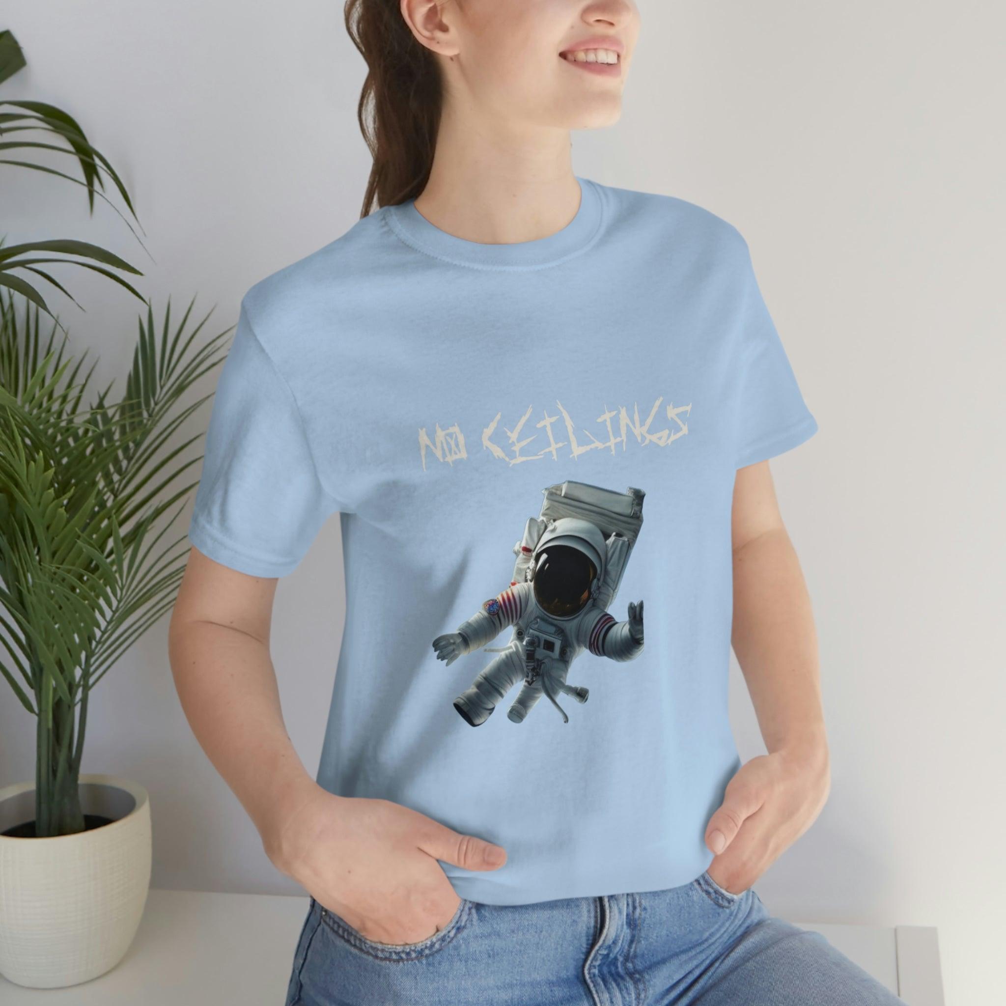 Astronaut Walk Unisex Jersey Short Sleeve Tee - NoCeilingsClothing