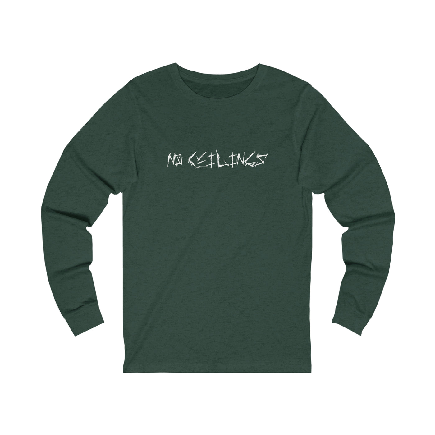Army Green Jersey Long Sleeve Tee - NoCeilingsClothing