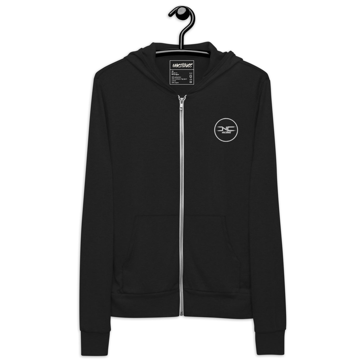 Noceilings Lightweight Unisex zip hoodie - NoCeilingsClothing