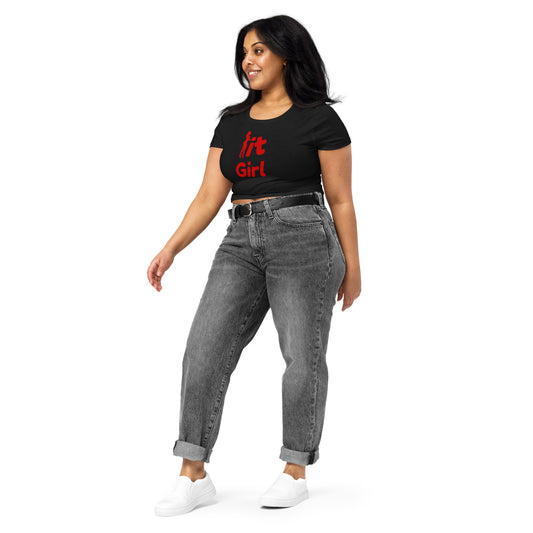 It Girl in Red Women’s Crop Tee - NoCeilingsClothing