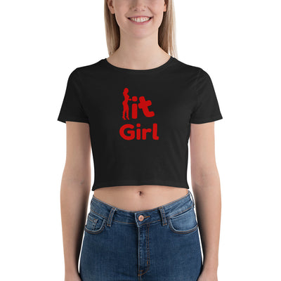 It Girl in Red Women’s Crop Tee - NoCeilingsClothing